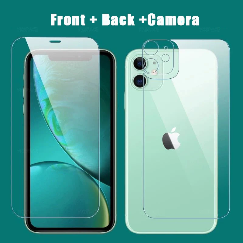 

Закаленное стекло 3 в 1 для iPhone X XS MAX XR 11 12 13 Mini 14 Pro Max