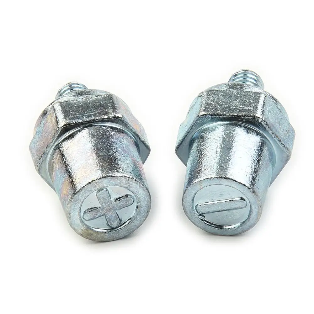 

2pcs Zinc Alloy Battery Side Terminal Charging Posts Fit 8mm Positive +Negative Battery Terminal Connectors For Positive And Ne
