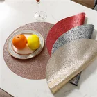 Декор для стола в столовой, креативная индивидуальность, Рождественский цвет, ПВХ горячее тиснение, коврик в западном стиле, теплоизоляция для отелей, ресторанов