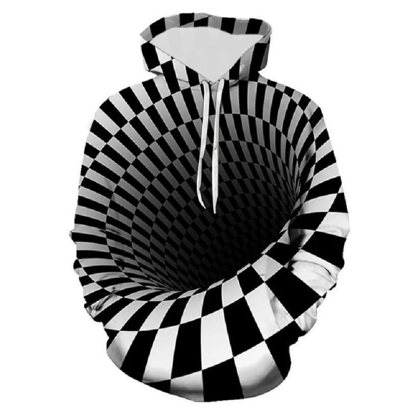 

Повседневные мужские толстовки с цифровым 3d принтом, модная осенне-зимняя толстовка с 3D рисунком, черные худи, пуловер, 2022