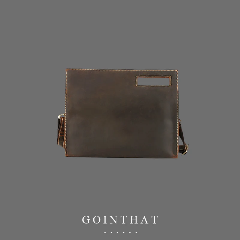 

Large Capacity Top Original Genuine Leather Men's Shoulder Briefcase Crossbody Bag Business Messenger Laptop Travel Tote Bags