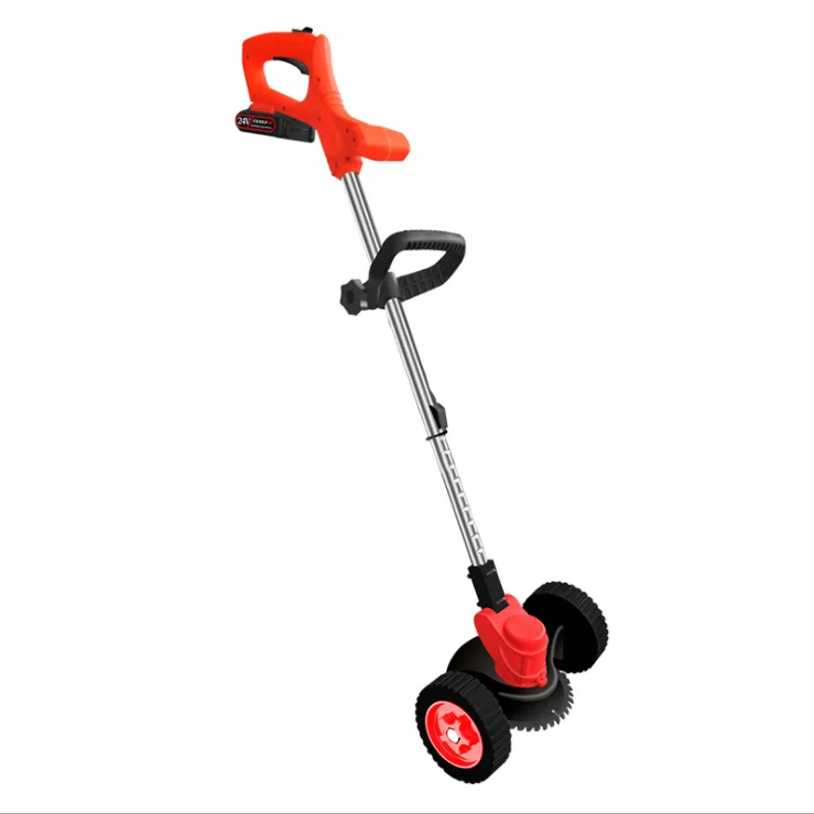 

High power household lawn mower rechargeable electric lawn mower lithium hand wheel weeder