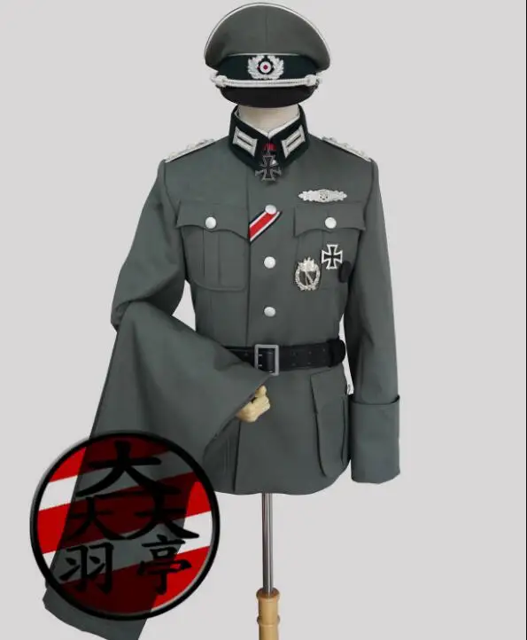 

German Army Uniform M36 Military Official Suit Spring Grey Stage