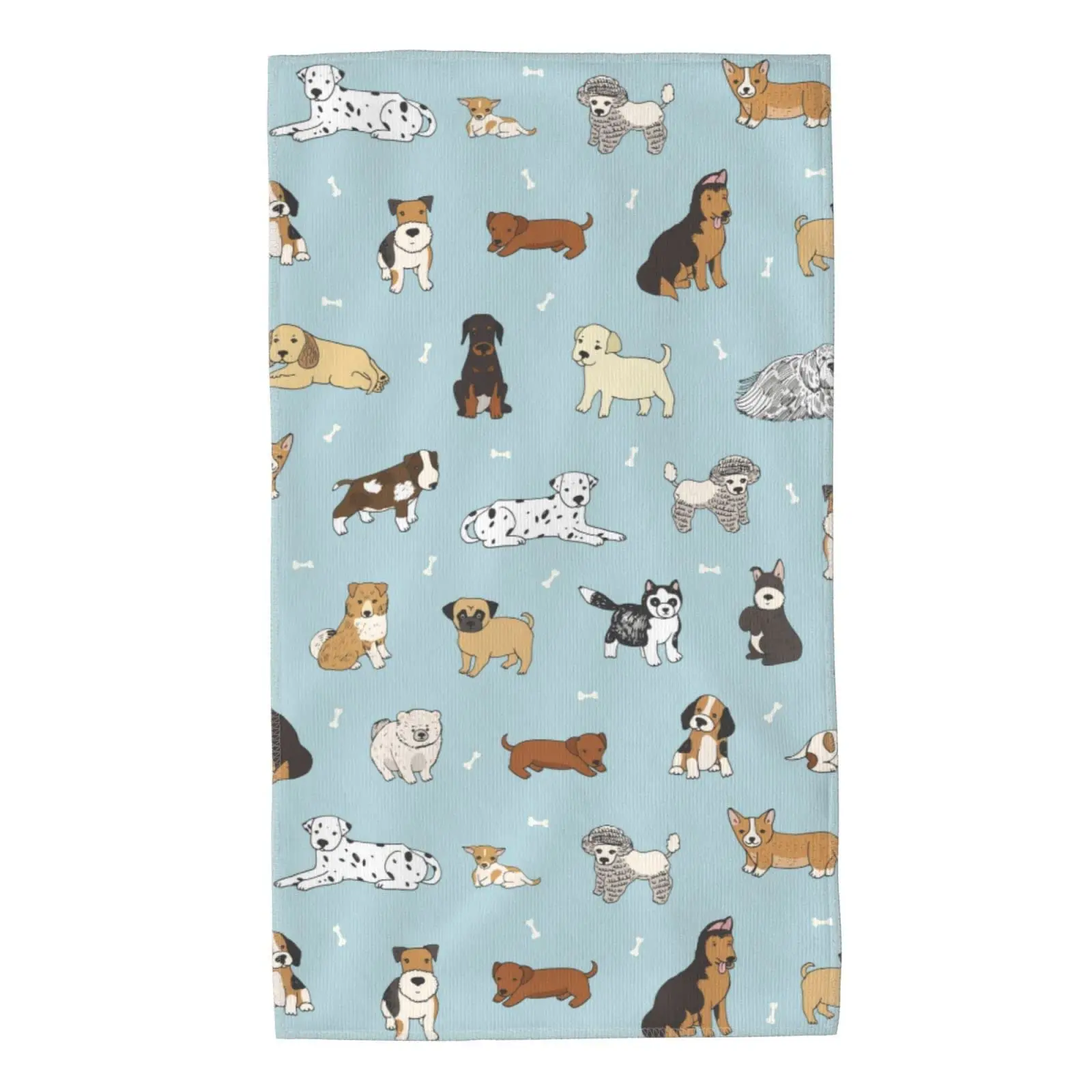 

Cute Puppy Dog Pets Hand Towels Set of 2 Soft Towel Face Towel Bathroom Kitchen Tea Dish Towels 27.5x16in