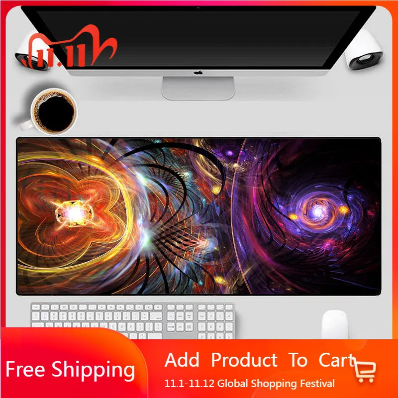 

Romantic Planet Large Mouse Pad Game Anime Laptop Accessories Simple Office Comfort Mouse Pad Simple Office Computer Desk Pad