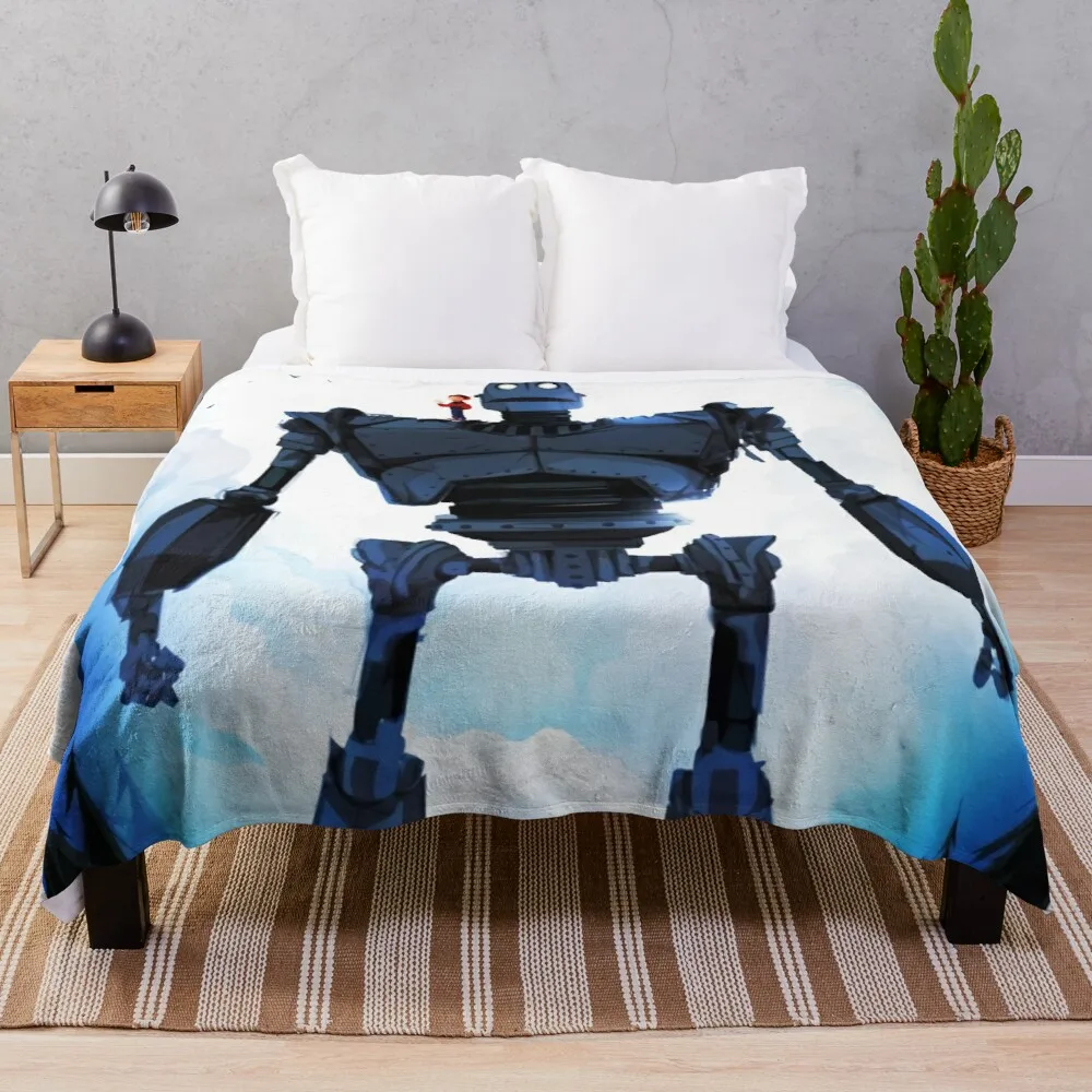 

Big Robot Metal Throw Blanket Kid'S Blanket Loose Blanket Fashion Sofa Blankets Soft Plush Plaid