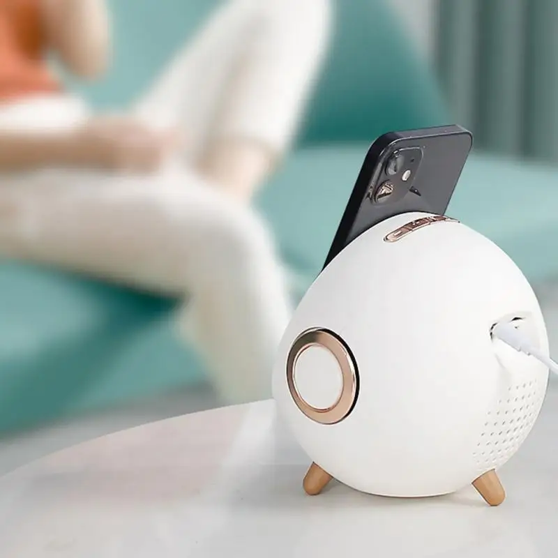 

Ai Voice Dialogue Alarm Clock Wireless Charging 4000mah Smart Home Mobile Phone Holder Clock Display Small Audio Loudspeaker