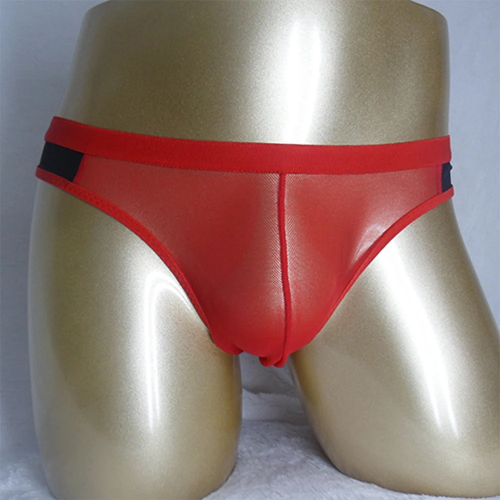 

Men G-String Briefs Thong Bikini Underwear Sexy U Convex For Man T Back Pouch Panties Swimwear High Elastic Ultra-thin Thongs