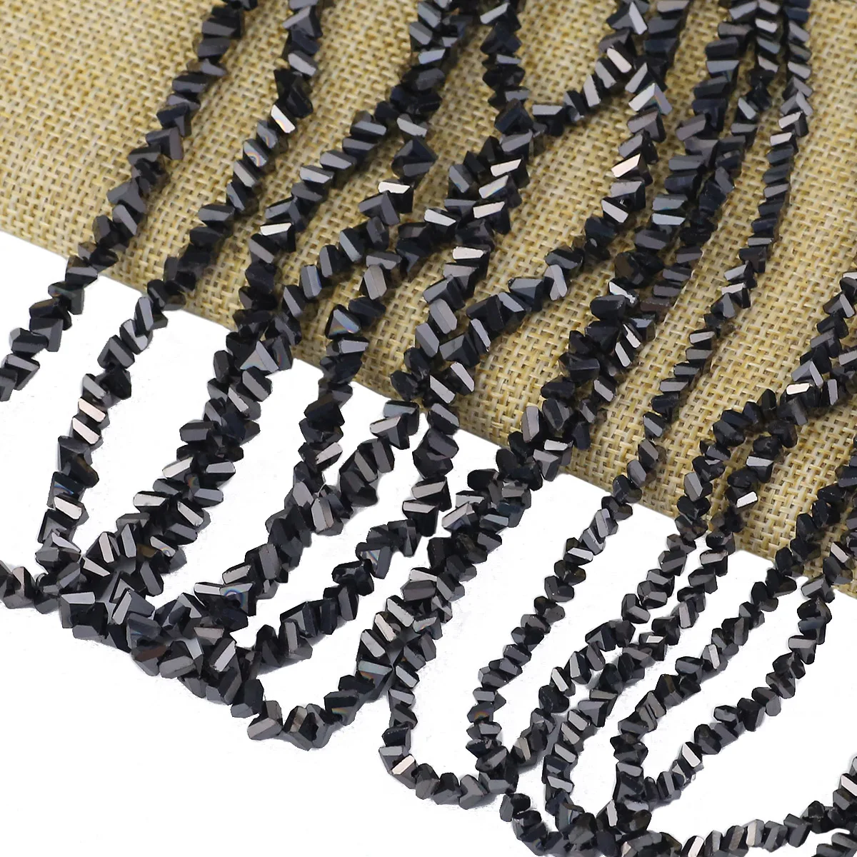 Свинцово-черный австрийский кристалл треугольная бусина стеклянная прокладка