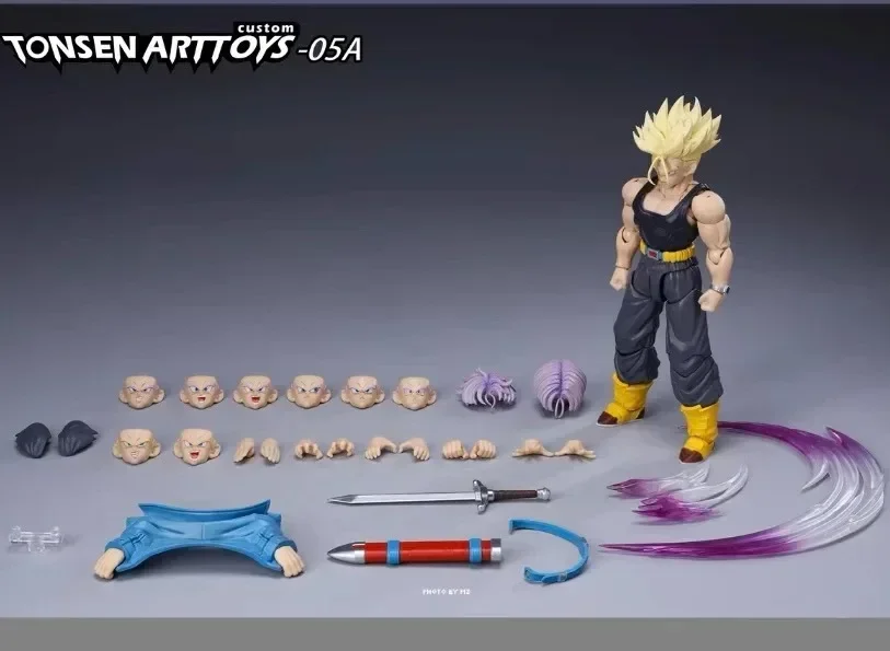 Фото Второе издание Tonsenarttoys: Фигурки-модели Kamione Dragon Ball Z Super Saiyan SSJ SSJ2 Транкс 05a 05b №5
