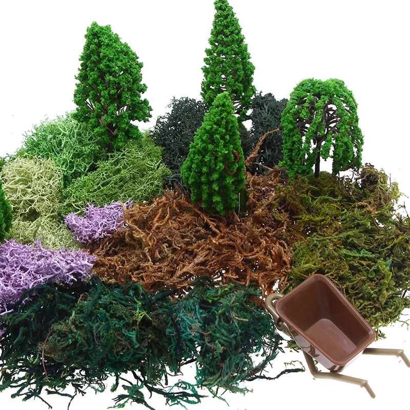 

1:12 миниатюрный мох для кукольного домика, искусственная Коралловая трава, зеленые растения, кукольный домик «сделай сам», модель микро-ландшафта, декоративные аксессуары