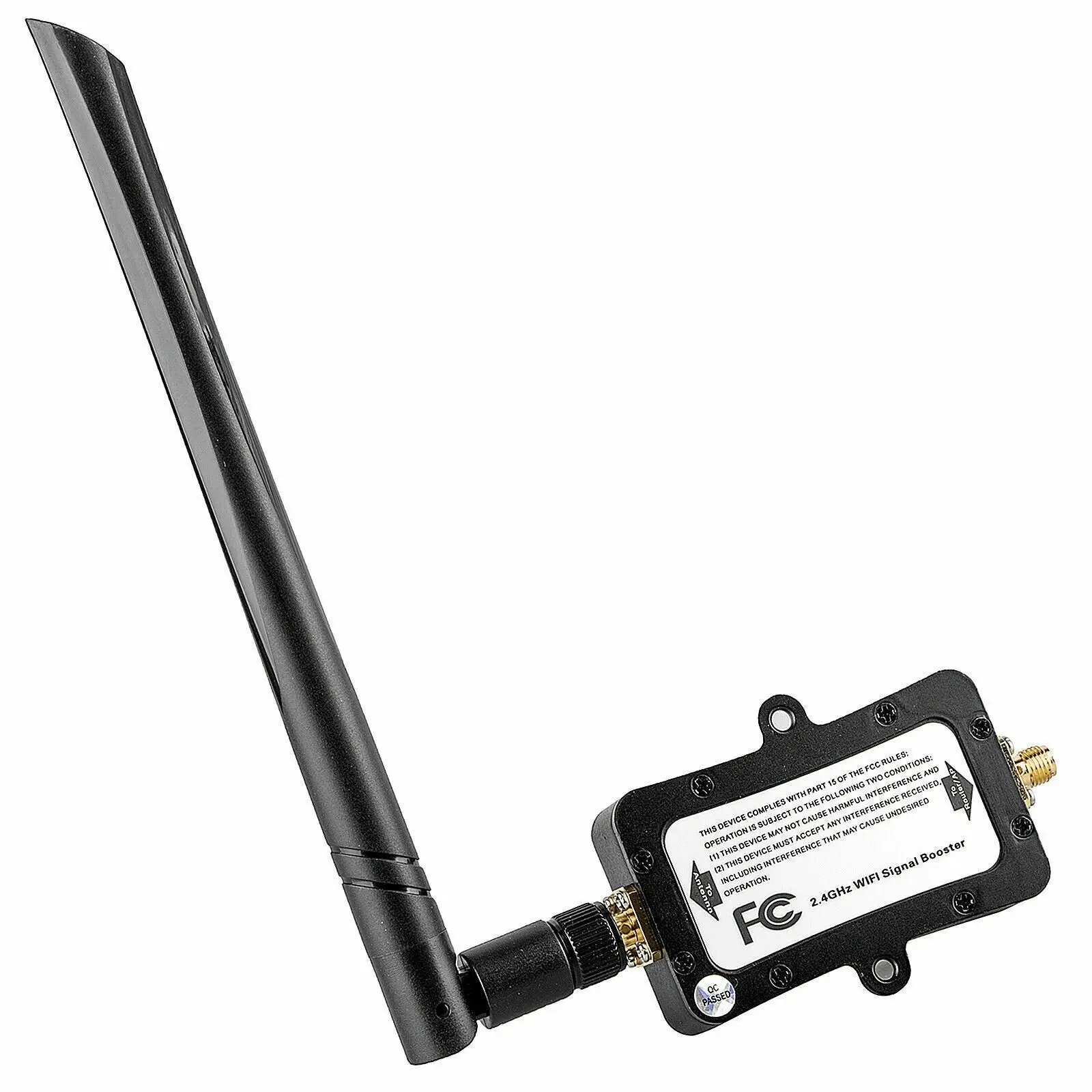 SZHUASHI 100% New Black 1.4GHz 36dBm 4W WLAN WiFi Signal Booster & Amplifier Antenna