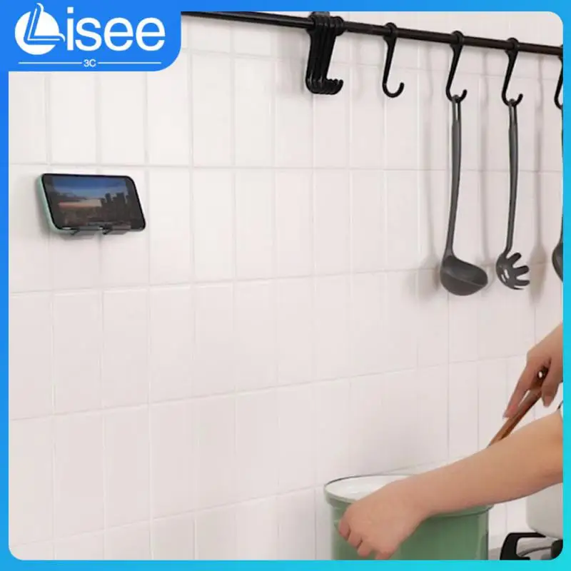 

Wall Mount Phone Holder Plastic 1pc Phone Brackets Self-Adhesive Phone Stand Cell Phone Holder