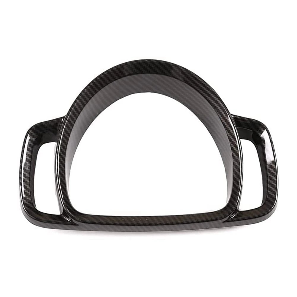 

For Mercedes Benz Smart 2009-2015 Car Dashboard Instrument Panel Frame Cover Trim Decor Sticker Accessories,Carbon Fiber