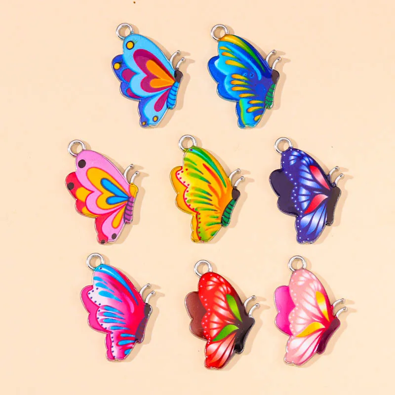 

10 шт., подвески-бабочки для изготовления украшений