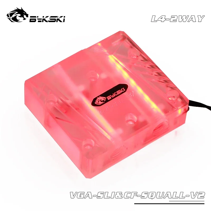 ski VGA-SLI i CF-SQUALL-V2 wielokartowy moduł mostka SLI akrylowa głowica pudełkowa SLI/CF do karty graficznej