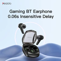 yesido gaming bluetooth earphone 60ms low latency tws bluetooth 5 3 headsets wireless earphone noise cancelling earbuds gamer