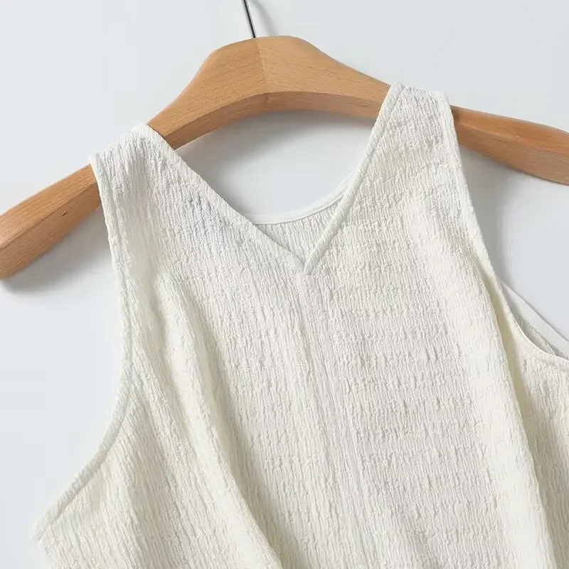 Новая женская мода дизайн с разрезом сзади повседневная текстура футболка