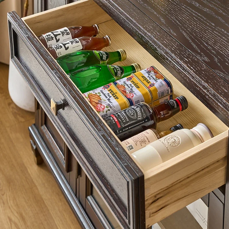 Кухонный сервант шкаф для гостиной стеклянный шкафчик кладовой витрина хранения