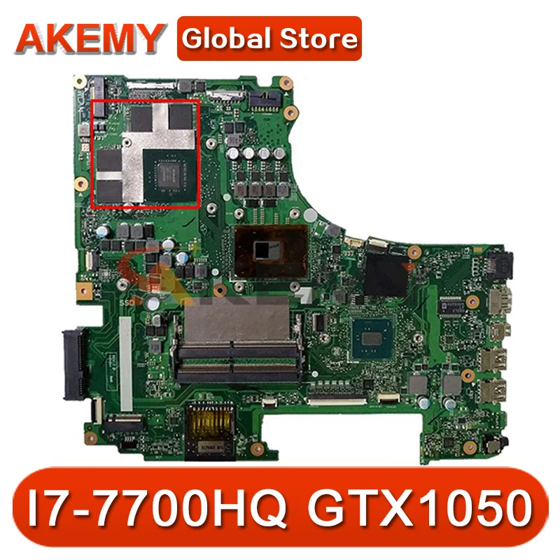

GL753VD For ASUS GL753VD Laptop Motherboard GTX1050-2GB/4GB video memory with I7-7700HQ CPU Test work 100%!!!
