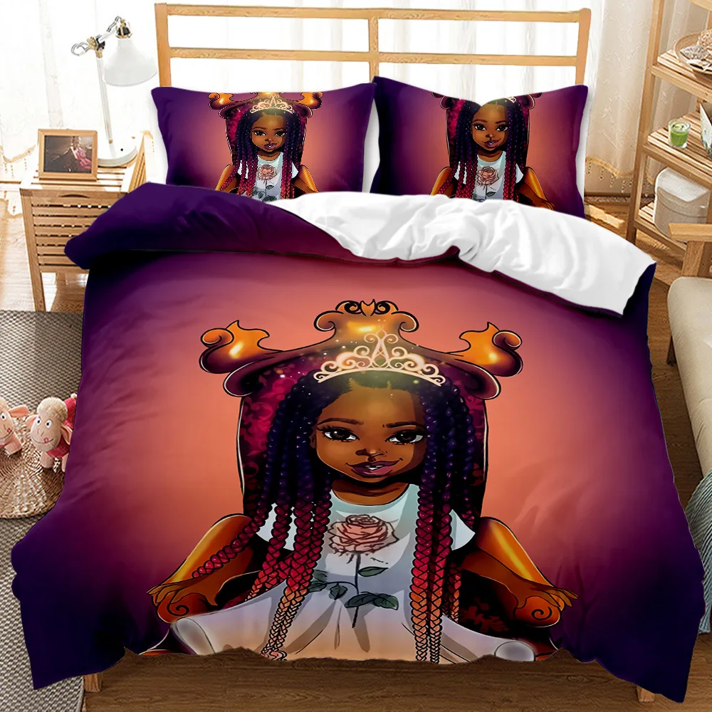 

African Black Boy Duvet Cover Set, Black Sports Bedding Set Twin Size, Boys Basketball Bed Duvet Sets, Boy Bedroom Room Decor