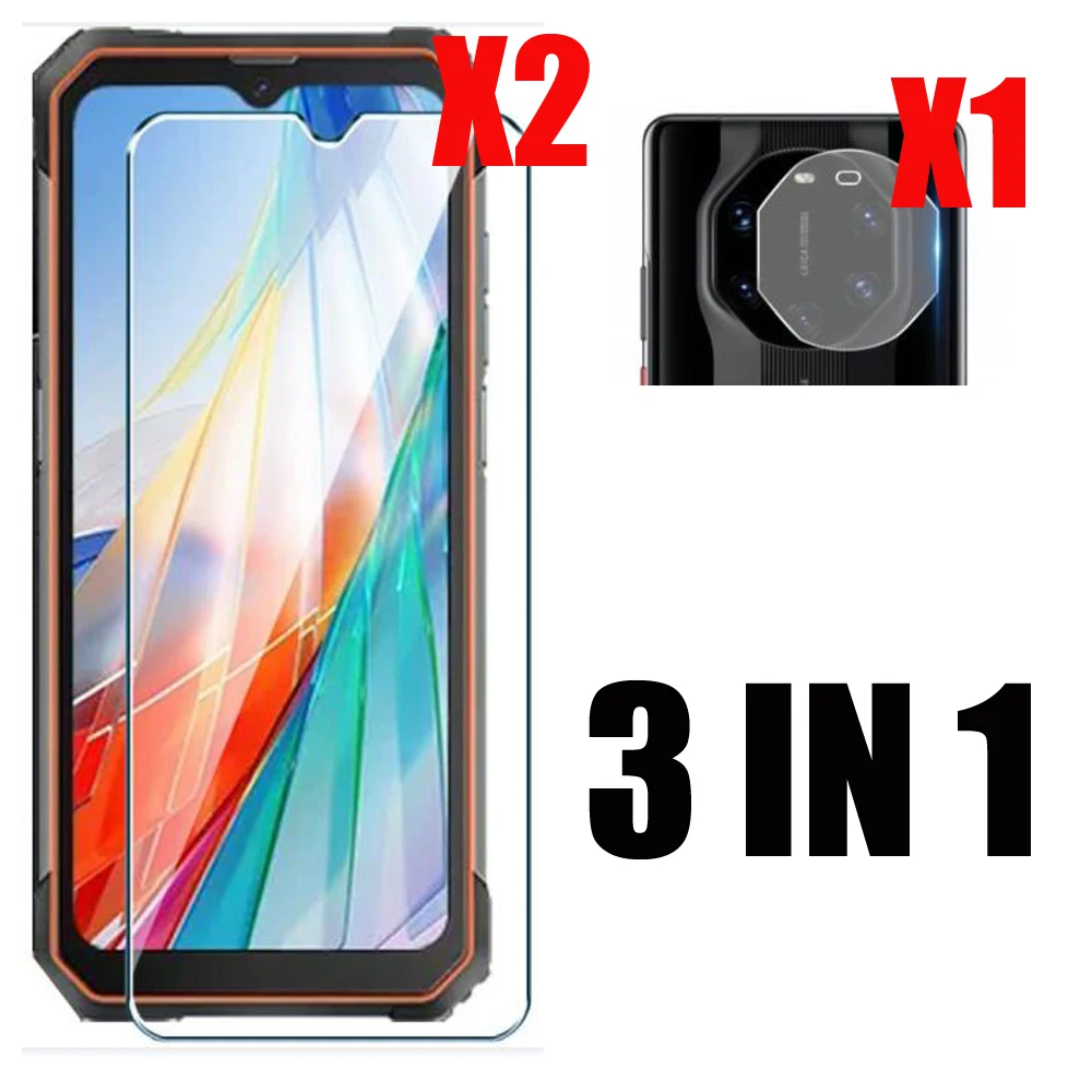 3 in 1 glass for blackview bv8800 bl8800 pro tempered glass camera lens protective film on blackview bv8800 nfc screen protector free global shipping