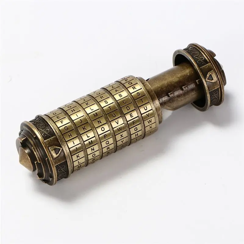 Фото Металлические кодовые замки-криптоксы CYGJ-Da BRONZE для игрушек-головоломок, на День святого Валентина, для свадебного подарка №4