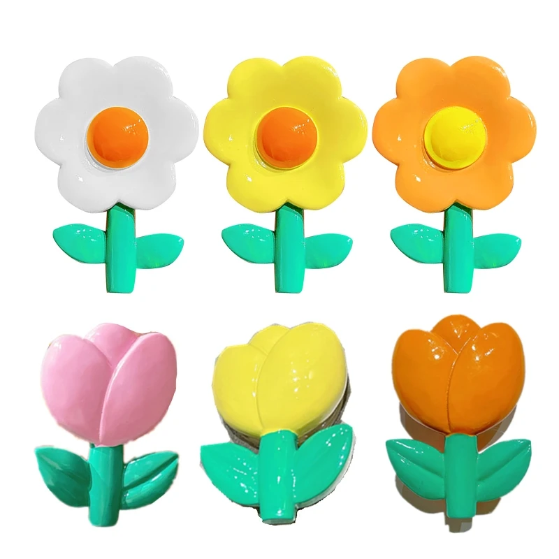 

Portable Phone Grip Holder Colorful Flower Shaped Phone Stand Bracket Decoration