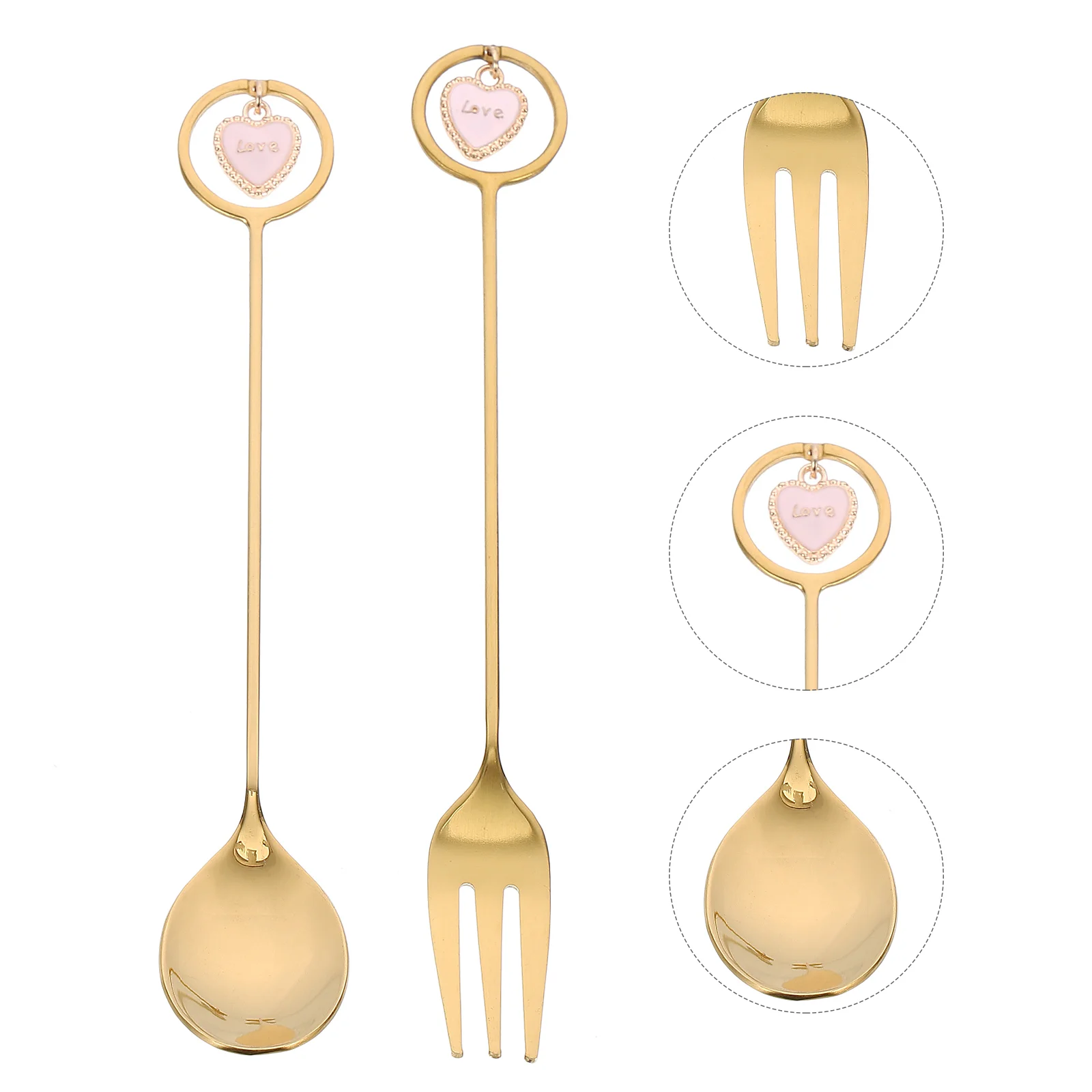 

6pcs Stirring Spoons Stainless Steel Scoops Xmas Coffee Spoons Mixing Spoons