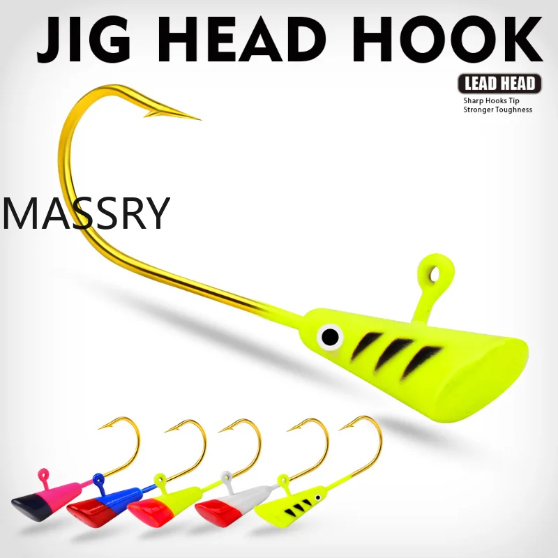

Luya Tumbler Lead Head Hook Color Soft Worm Hook Soft Fish Fake Bait Fish Hook Fishing Gear Sky Hook