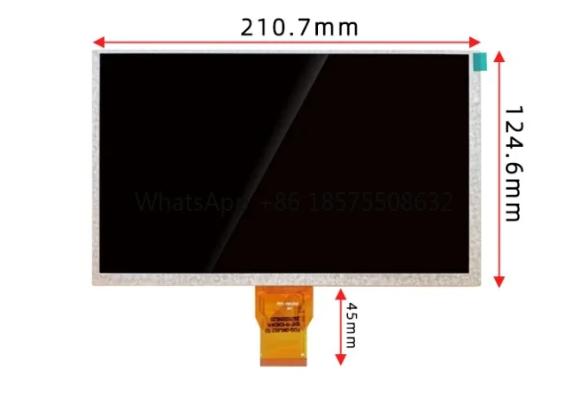 Фото 9-дюймовый RGB 50P SH090JGI50 SH090JGI60 1024 * 600 IPS-дисплей с полным углом обзора, высокой яркостью 450 нит, для наружного применения, с широким температурным диапазоном, ЖК-экран №1