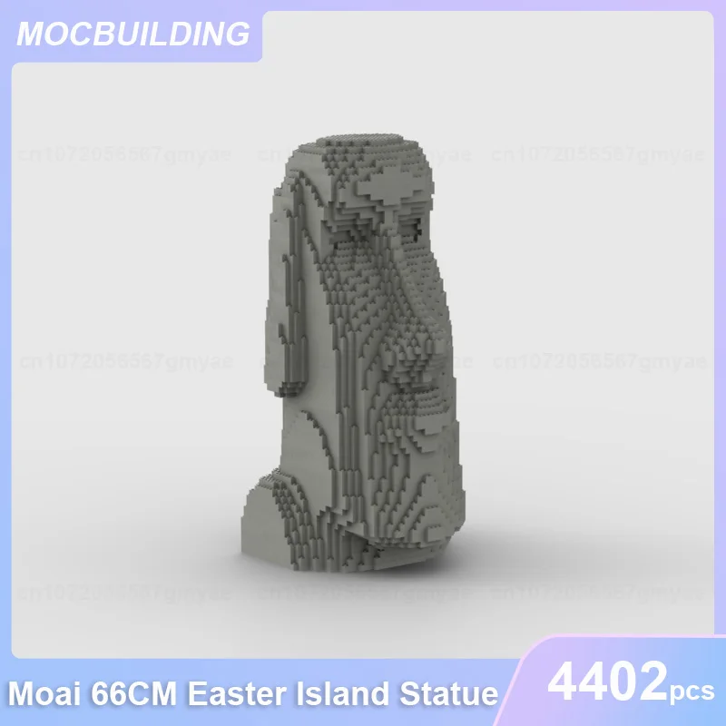 

Moai 66CM Easter Island Statue Model MOC Building Blocks DIY Assemble Bricks Educational Creative Children Toys Gifts 4402PCS