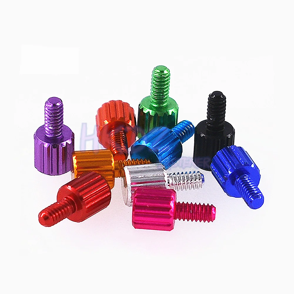 

Цветные ручные винты из алюминиевого сплава с плоской головкой для компьютера