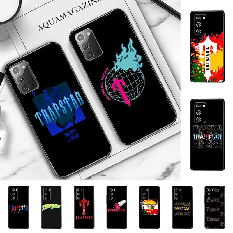 

T-Trapstar Logo Phone Case For Samsung Note 8 9 10 20 pro plus lite M 10 11 20 30 21 31 51 A 21 22 42 02 03