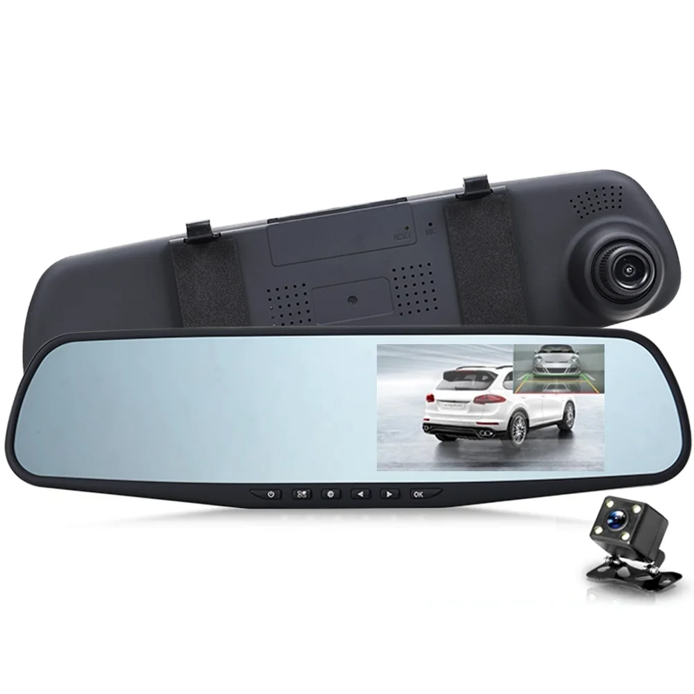 

Rear View Mirror Recorder Dual Dash Cam Vehicle Video Recorder FHD 1080P Mirror Car Dvr Rearview Mirror