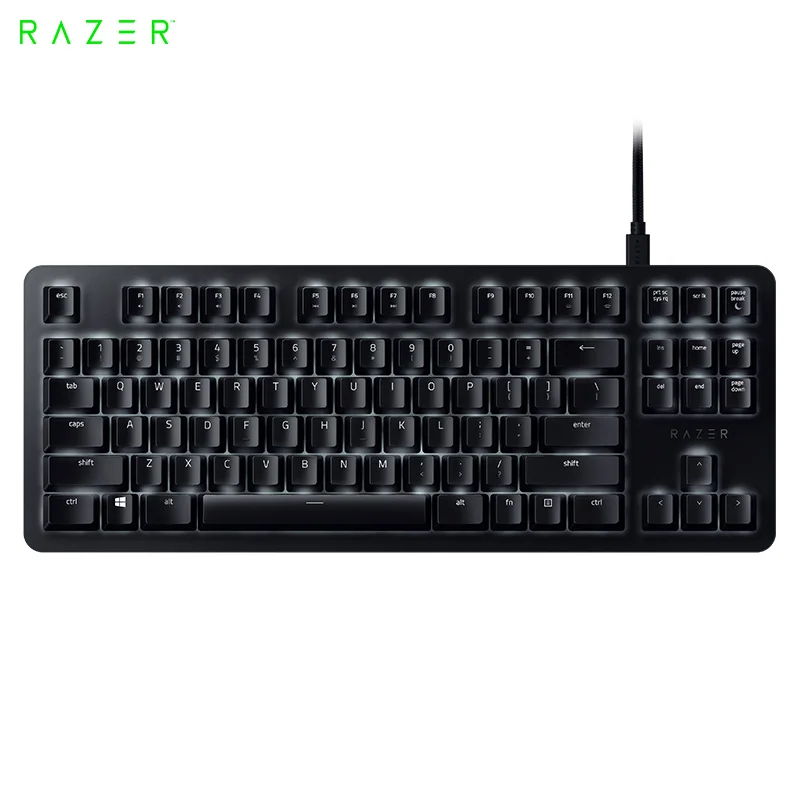 

Проводная Механическая клавиатура RAZER, Черная Вдова, паук, легкая версия