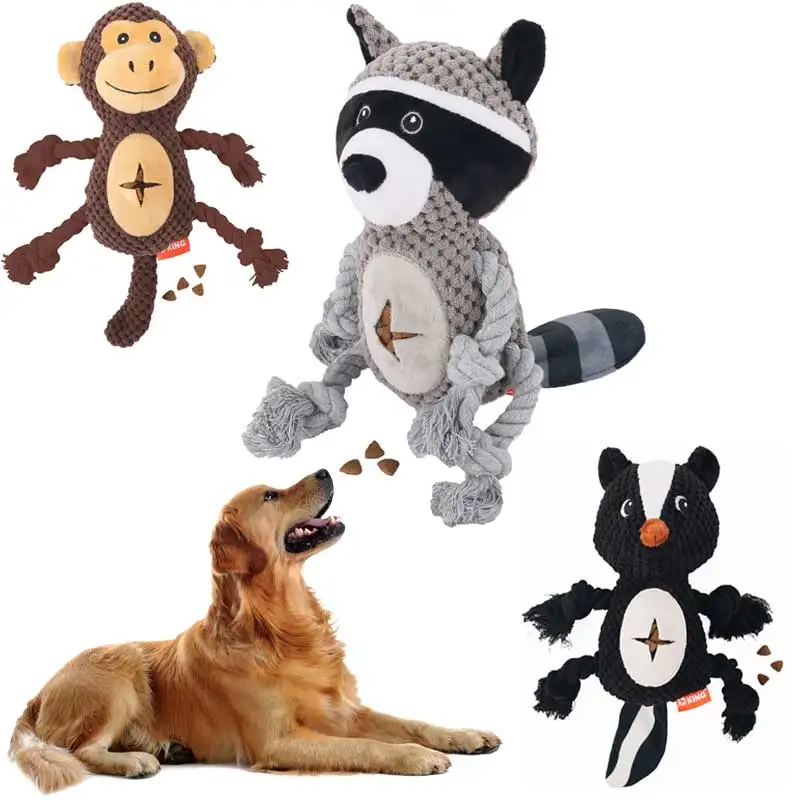 

Собака утечка еда с веревкой плюшевые игрушки для собак Вельветовая жевательная игрушка для щенка пищалка игрушки для питомцев с веревками устойчивая к укусам игрушка для чистки зубов