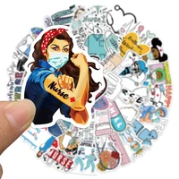 1050pcspack doctors nursing nurse cute angel graffiti stickers decals leisure junk journal laptop aesthetic sticker kids girls