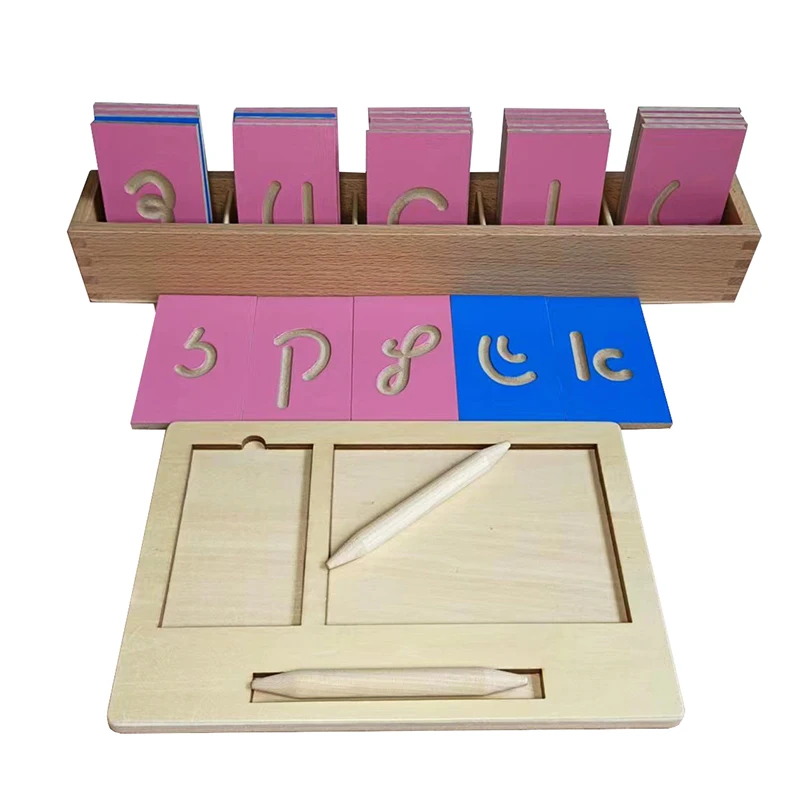 Иврит Священный сценарий Написание אלפ 수 ע Xo Desen Mini Tracing Board материалы Монтессори