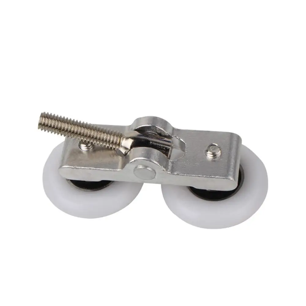 

New Practical Useful Durable Shower Door Rollers Wheels Tool Twin Bottom 19/23/25/27mm Dia Accessories Bathroom