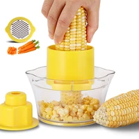 corn stripper 4 in 1 corn shucker corn holder separator peeler tool corn thresher with bowl grater dropshipping