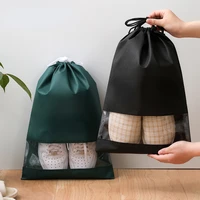 waterproof shoes storage bag non woven travel portable bag drawstring bag shoes bag closet organizer