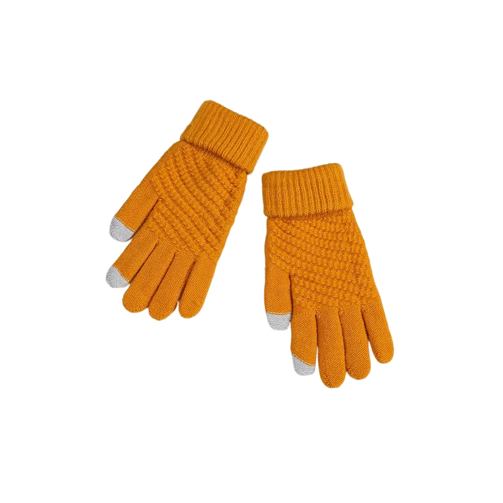 

1 Pair Women Men Solid Color Portable Warm Glove Skiing Breathable Touch Screen Gloves Outdoor Equipment Accessories
