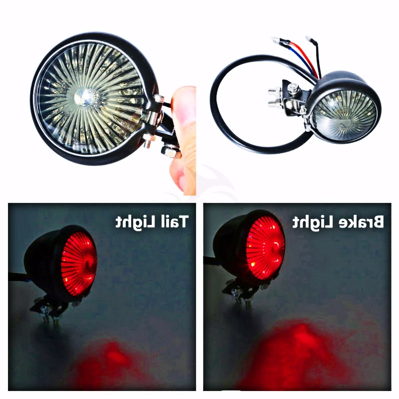 Универсальный светодиодный мини-фонарь для мотоцикла задний фонарь Suzuki Harley Honda TV