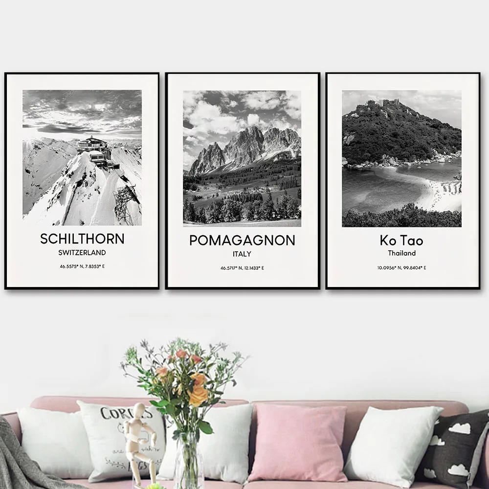 HD Печать на холсте Живопись крепление Everest Mont Blanc доломит винтажный пейзаж из