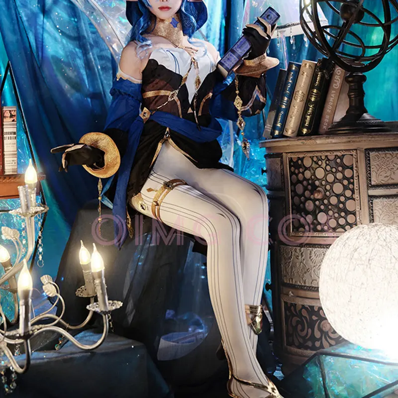 

Genshin Impact Layla Cosplay Costume Uniform Wig Anime Chinese Style Halloween Costumes for Women Game