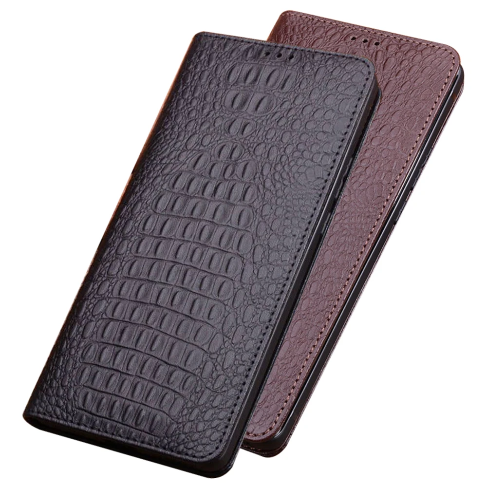 

Luxury Natual Cowhide Leather Magnetic Closed Phone Case For Umidigi Power 5/Umidigi Power 3/Umidigi X Flip Covers Stand Funda