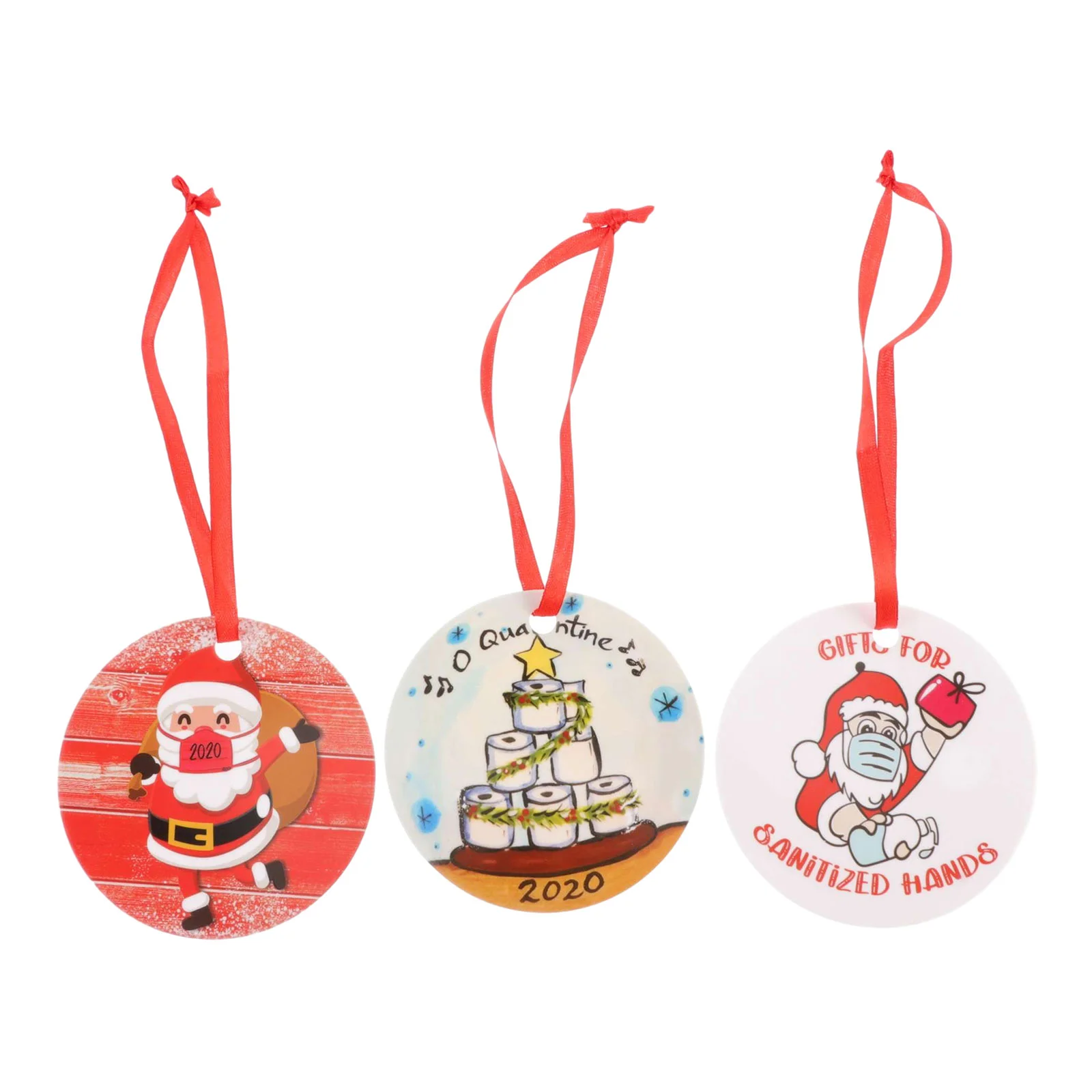 

Christmas Ornament Survived Tree Decoration Quarantine Hanging Pendant Gift Lovely Santa Ornamentsgifts Tags Tag Decorations