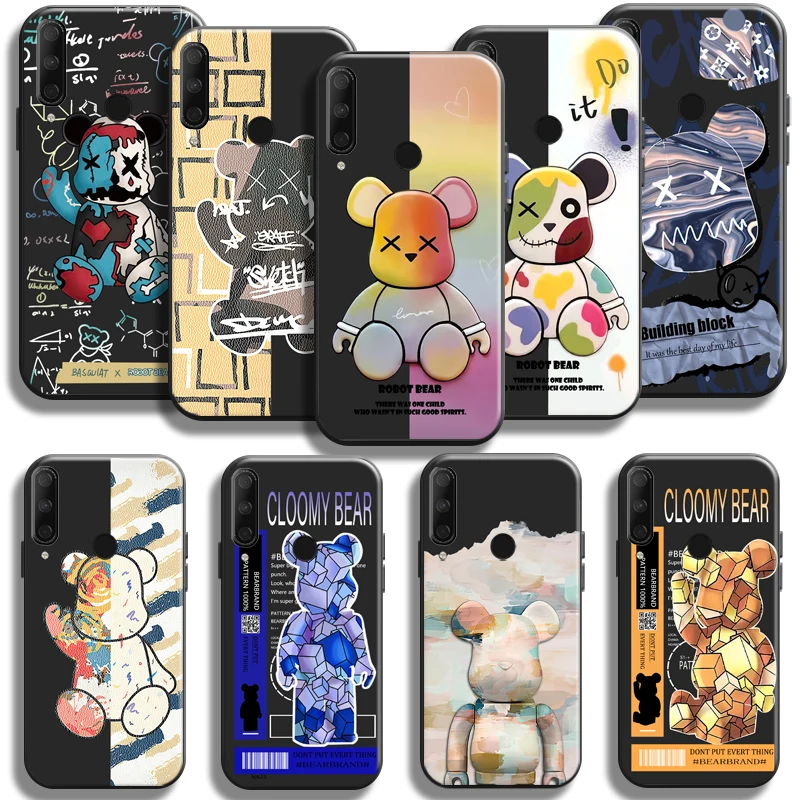 

Luxury Fashion Cool Bear For Huawei Honor 10X 9X 8X Pro Lite Phone Case Coque Back Soft Carcasa Funda Silicone Cover