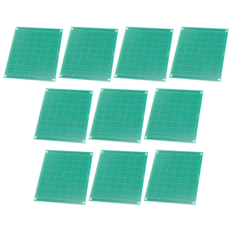 

10 шт. односторонняя зеленая масляная Стекловолоконная универсальная плата печатная плата универсальная плата 7x9 см